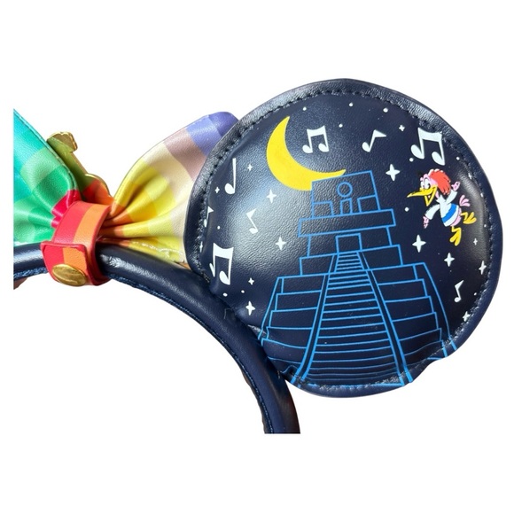 Disney Loungefly Three Caballeros Mexico Ears Headband Removable Bow EPCOT NWT 1